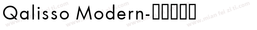 Qalisso Modern字体转换